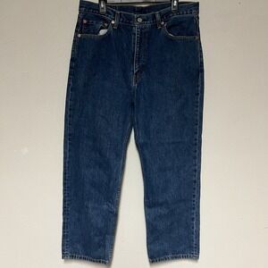 Men's Levis 550 Dark Wash Denim Relaxed Fit Jeans 36x29 EUC